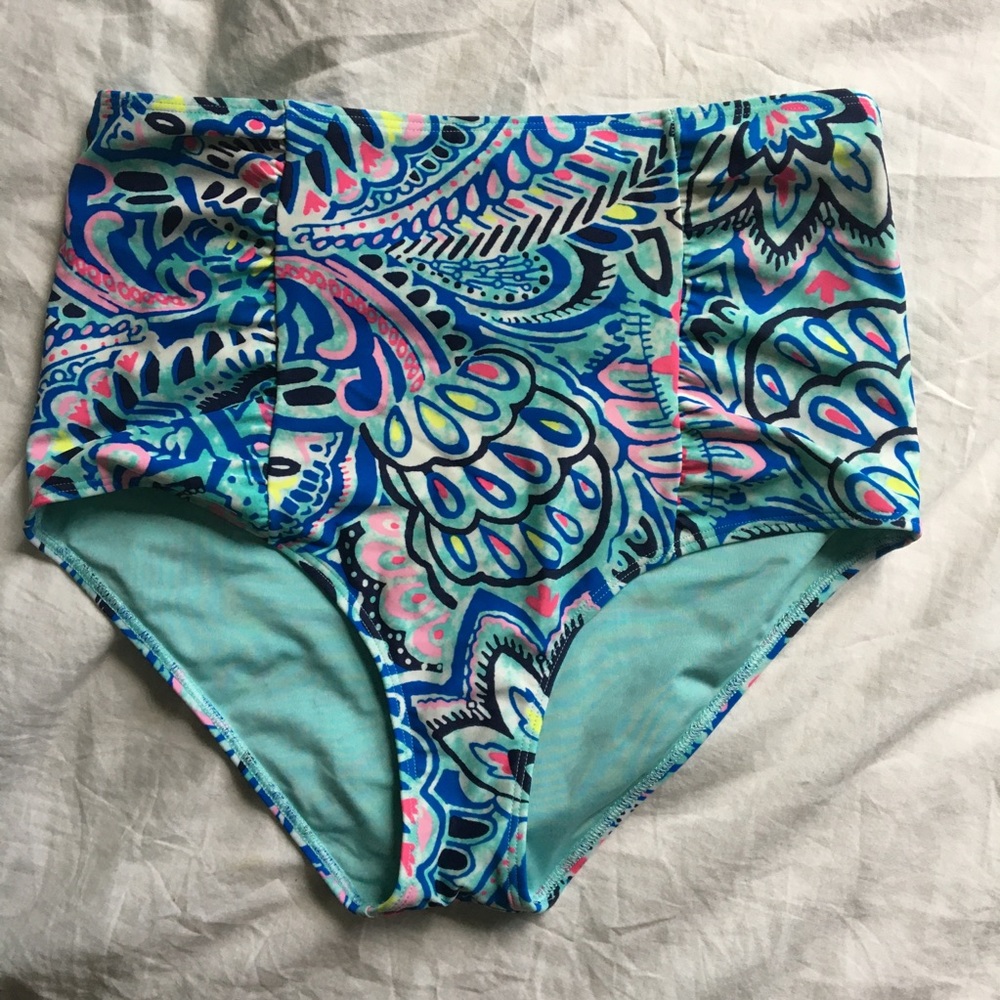 High waisted bikini bottoms
